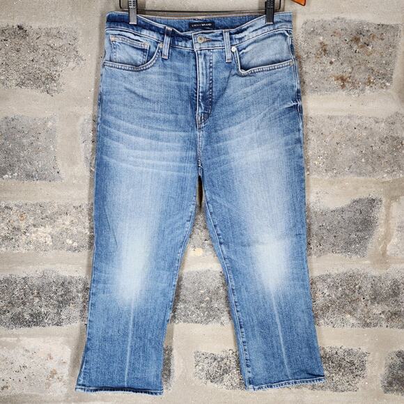 LUCKY BRAND sz 12 High Rise Crop Mini Boot Ankle BRIDGETTE - Picture 1 of 7